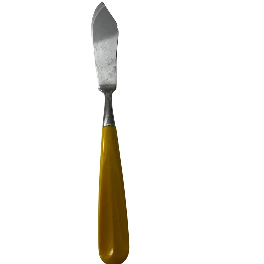 Vintage/Retro Oxford Hall Yellow Handle Stainless Flatware Set 35 Pc‎ Dining